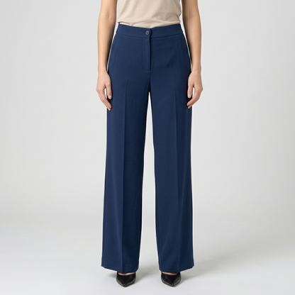 Pantalone donna palazzo tessuto fluido 02901 - ELENA CASALI