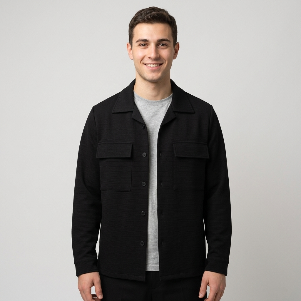 Camicia modello overshirt tessuto lavorato GF200 - FRANZESE