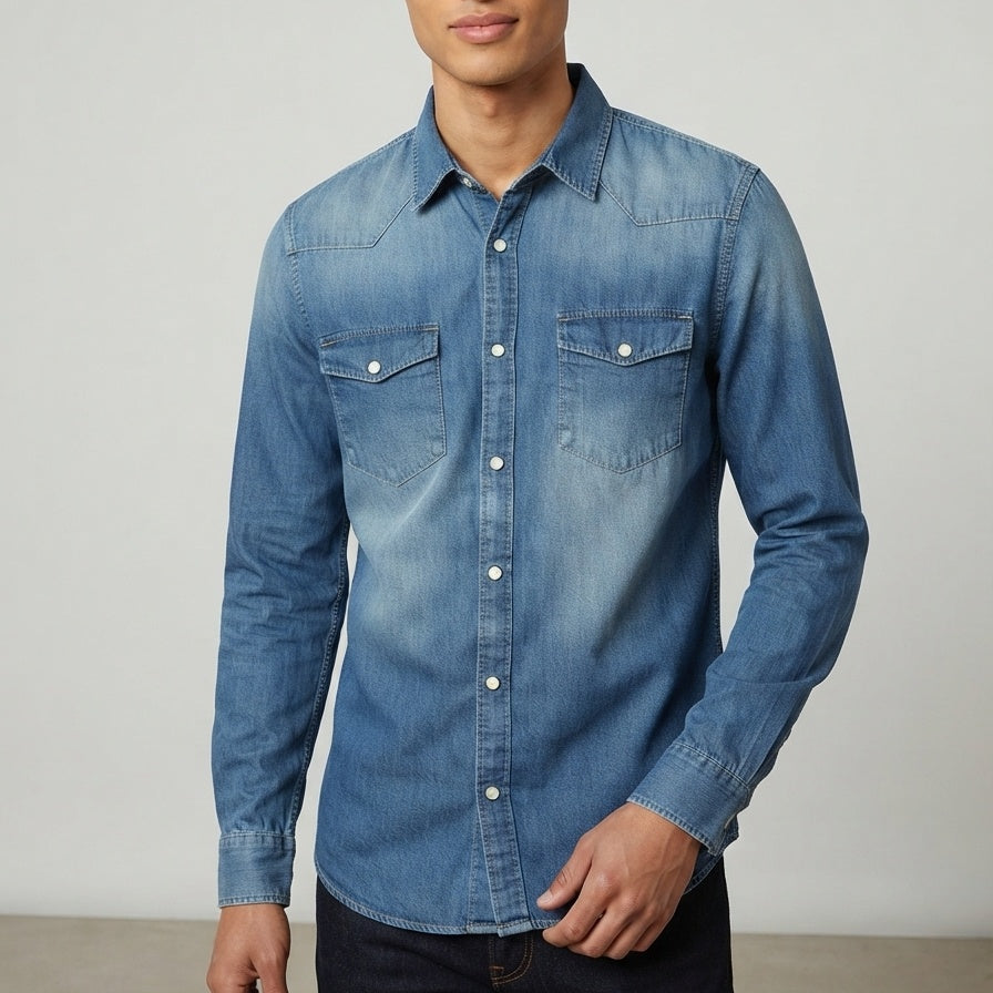 Camicia uomo in denim UR9130007 - URBAN RING