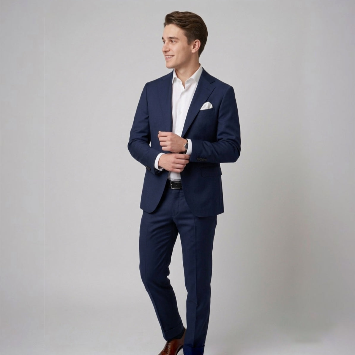 Abito uomo in cotone grisaglia DE FILIPPO - L'UOMO SARTORIALE