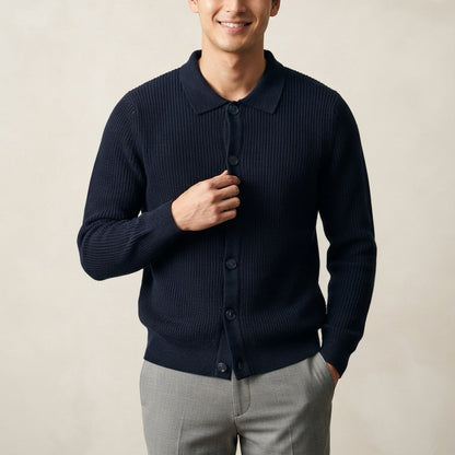 Cardigan uomo modello polo MM947 - GALERIE
