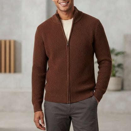 Cardigan uomo con zip MM808 - GALERIE