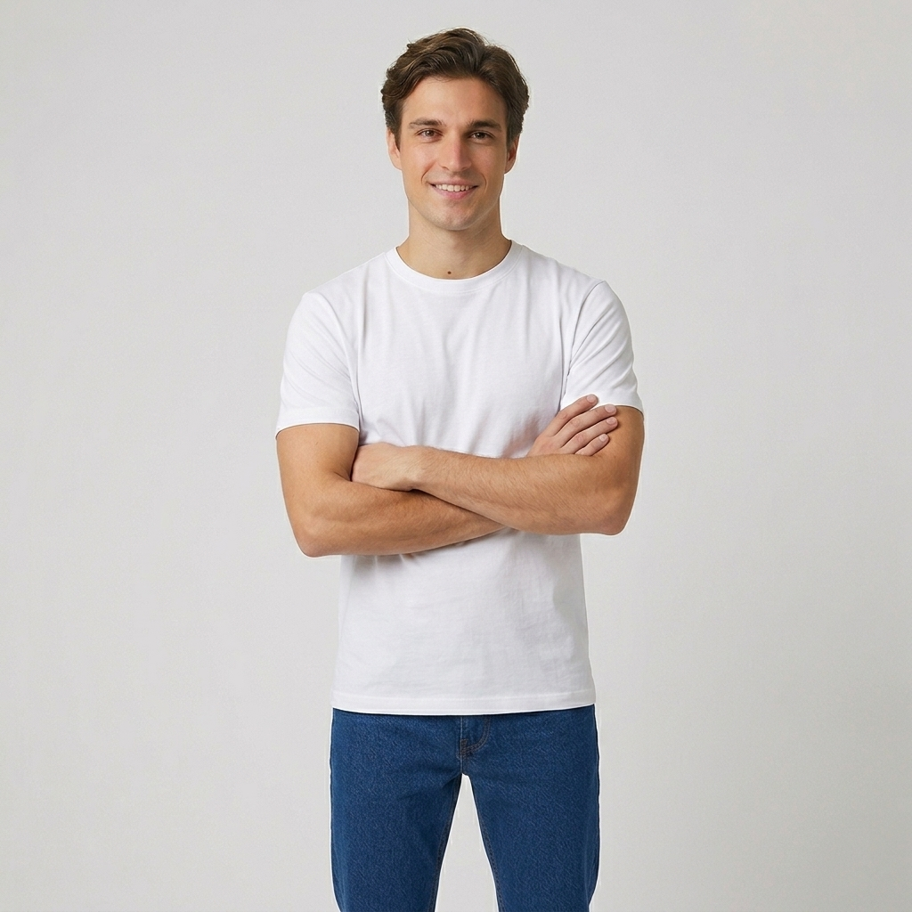 T-shirt basic in cotone elasticizzato MT100 - GALERIE