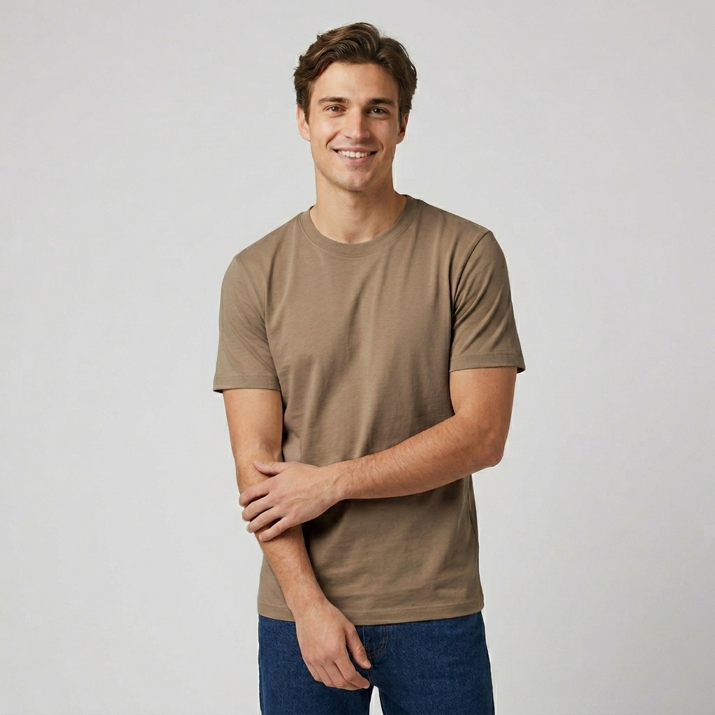 T-shirt basic in cotone elasticizzato MT100 - GALERIE