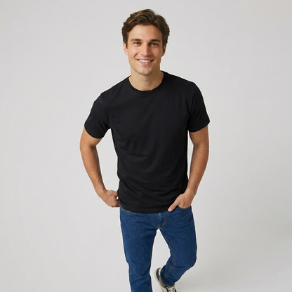 T-shirt basic in cotone elasticizzato MT100 - GALERIE