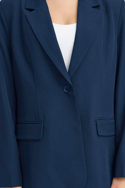 Giacca lunga modello blazer IHFAVALONGBL - ICHI