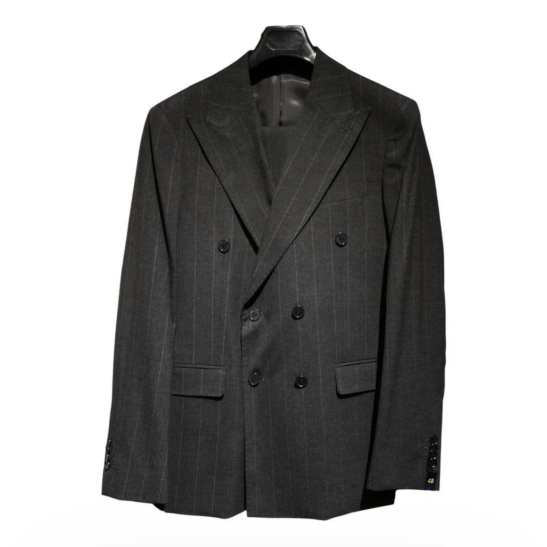 Abito uomo slim fit motivo gessato RIGA09