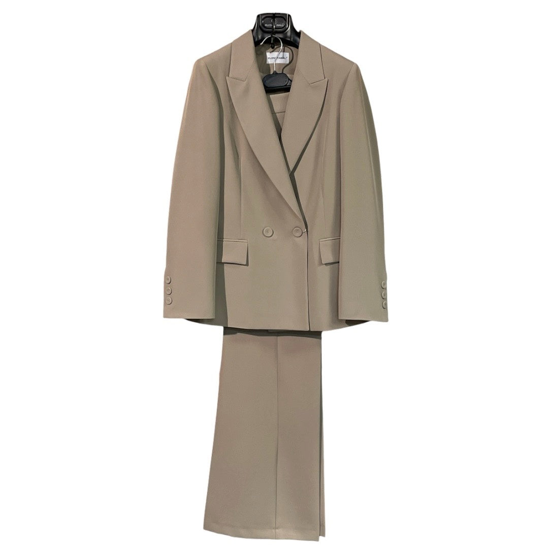 Tailleur donna doppio petto pantalone a zampa 04503/Z - ELENA CASALI