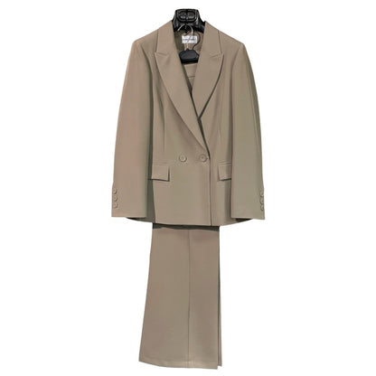 Tailleur donna doppio petto pantalone a zampa 04503/Z - ELENA CASALI