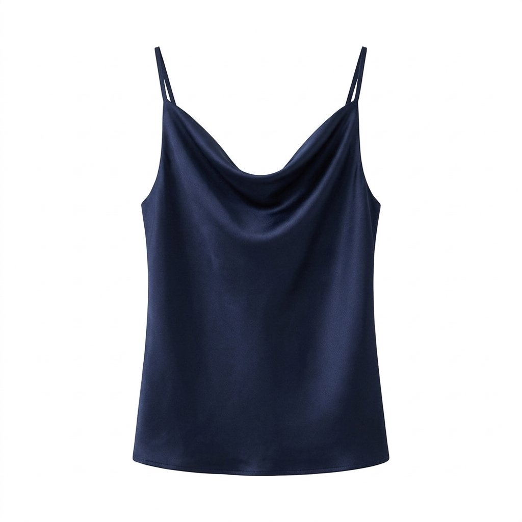 Top raso scollo cascata 9792 - FRANZESE