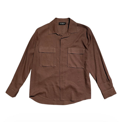 Camicia uomo modello overshirt in lino 856