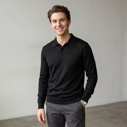 Maglia polo uomo misto lana soft touch MM935 - GALERIE