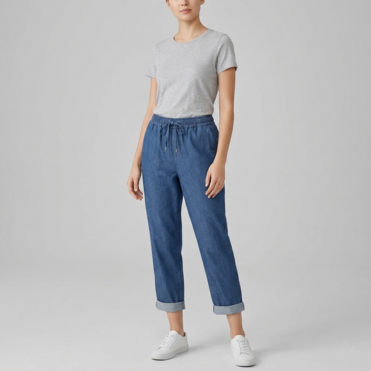 Pantalaccio donna in denim leggero 1889 - FRANZESE