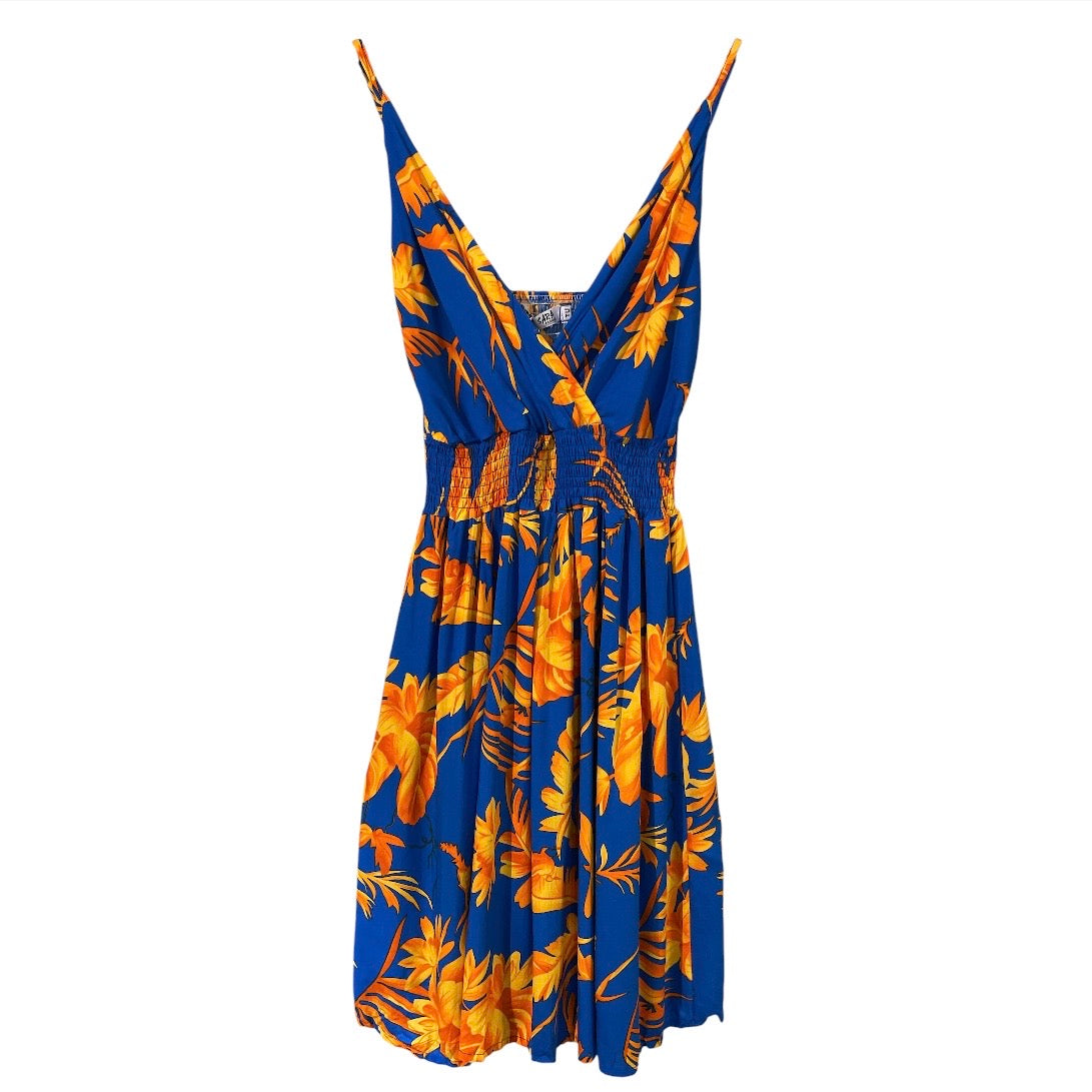 Vestito corto stampa tropical 9727-108