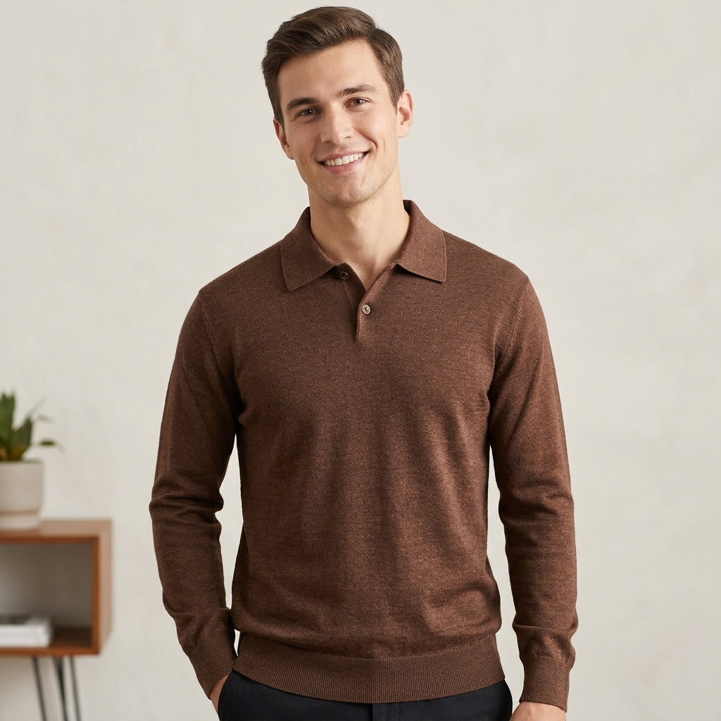 Maglia polo uomo misto lana soft touch MM935 - GALERIE