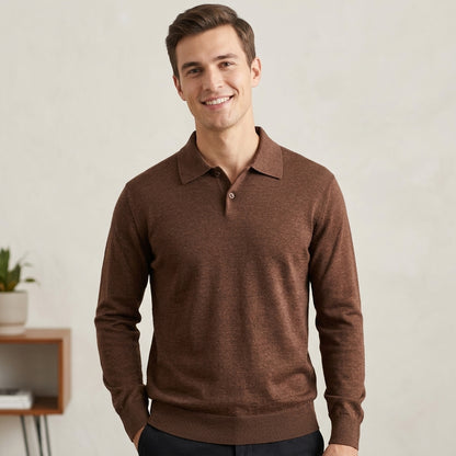 Maglia polo uomo misto lana soft touch MM935 - GALERIE