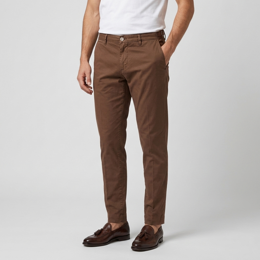 Pantalone uomo capri in raso di cotone 9069CAP26 - L'UOMO SARTORIALE