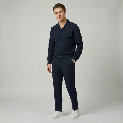 Pantalone slim fit tessuto lavorato GF204 - FRANZESE