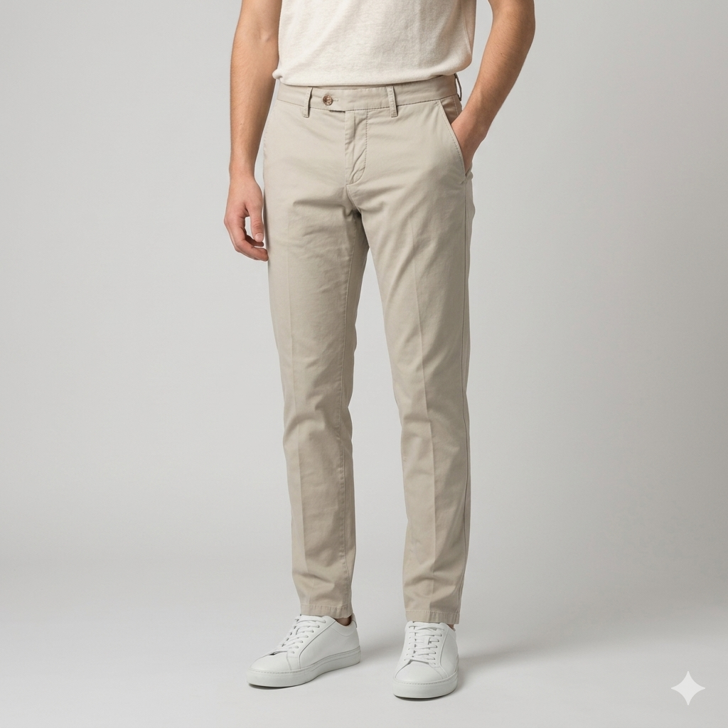 Pantalone uomo raso di cotone MARSIGLIA76 - REVISION