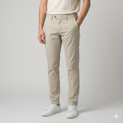 Pantalone uomo raso di cotone MARSIGLIA76 - REVISION