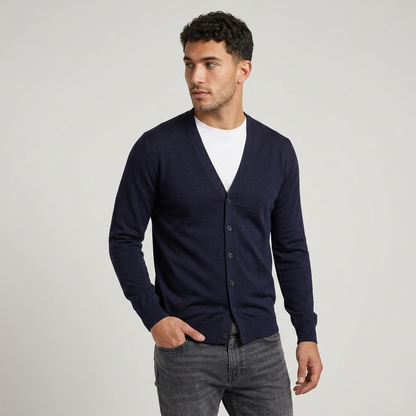 Cardigan uomo viscosa extra fine MM911 - GALERIE CV