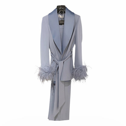 Tailleur polsini piume 04610 - ELENA CASALI