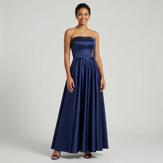 Vestito lungo cerimonia scollo a barca 51160 - FRANZESE