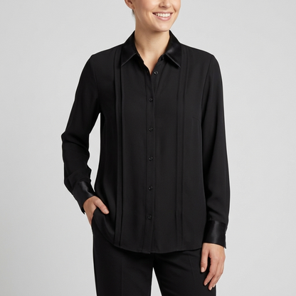 Camicia tessuto fluido collo raso 1032 - MAYA
