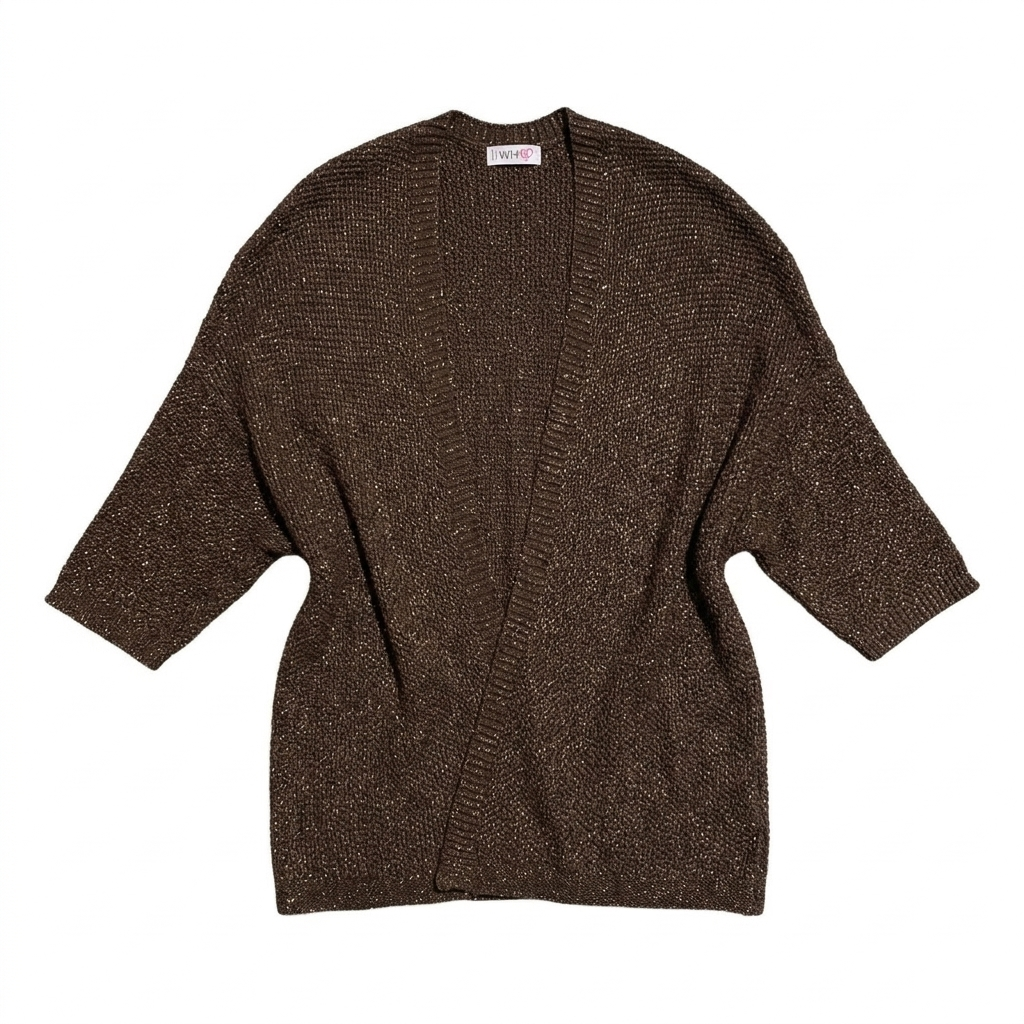 Cardigan in maglia lavorata con lurex 1677L - FRANZESE