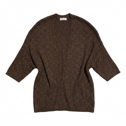 Cardigan in maglia lavorata con lurex 1677L - FRANZESE