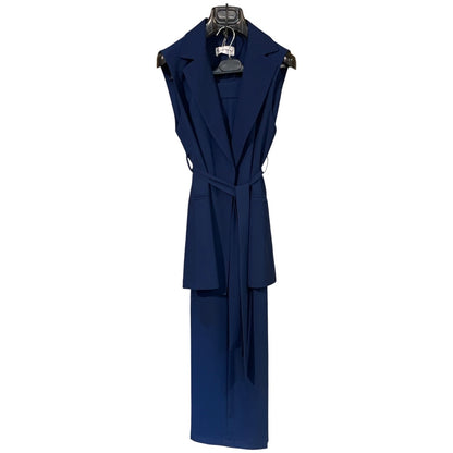 Tailleur smanicato tessuto tecnico 04635 - ELENA CASALI