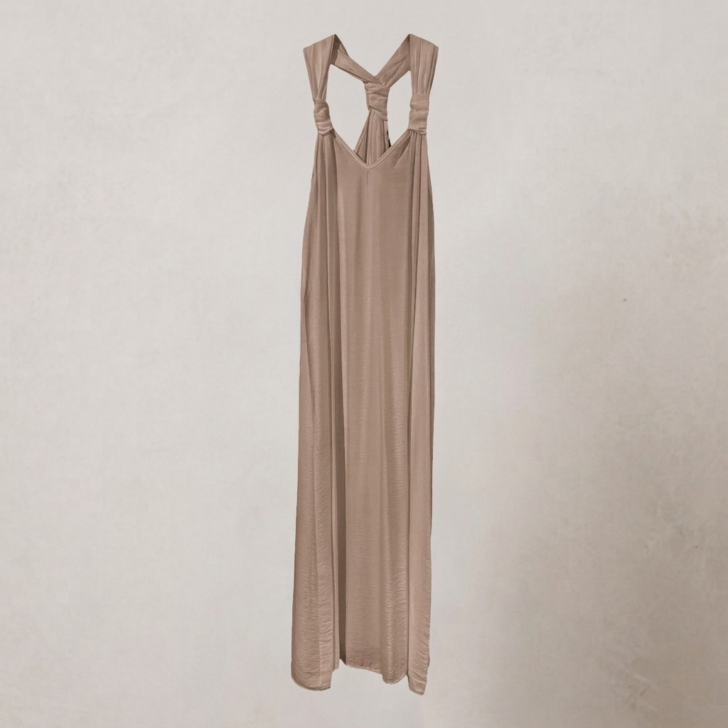Vestito lungo tunica in viscosa 06D372 - EXTYN