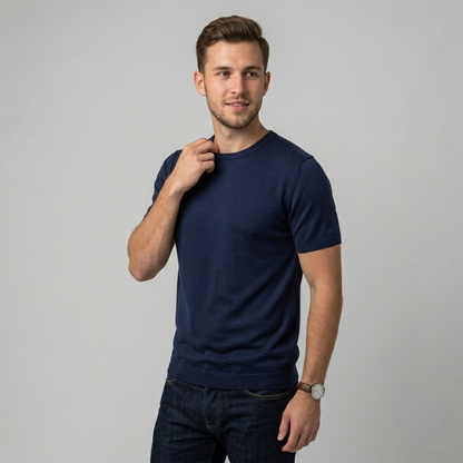 Maglia maniche corte in filo MTL699 - GALERIE