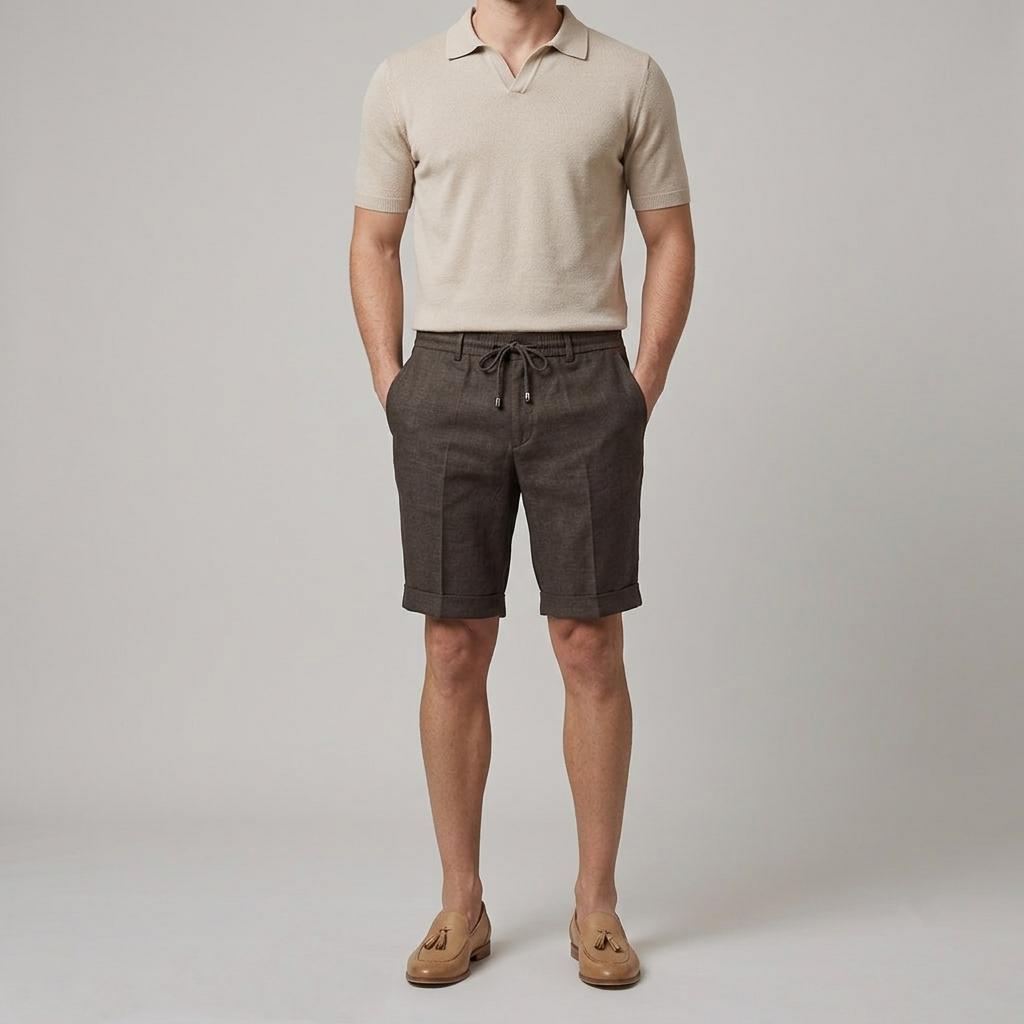 Bermuda uomo puro lino TENERIFE26 - L'UOMO SARTORIALE