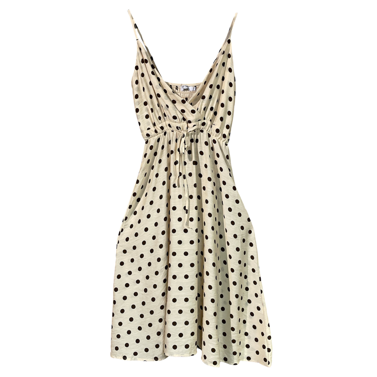 Vestito midi fantasia pois 3821