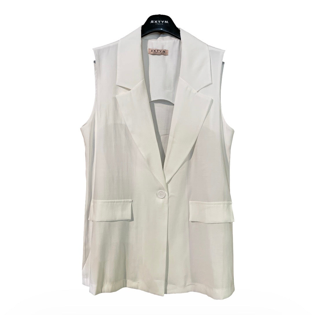 Gilet tessuto cupro viscosa 05D341 - EXTYN