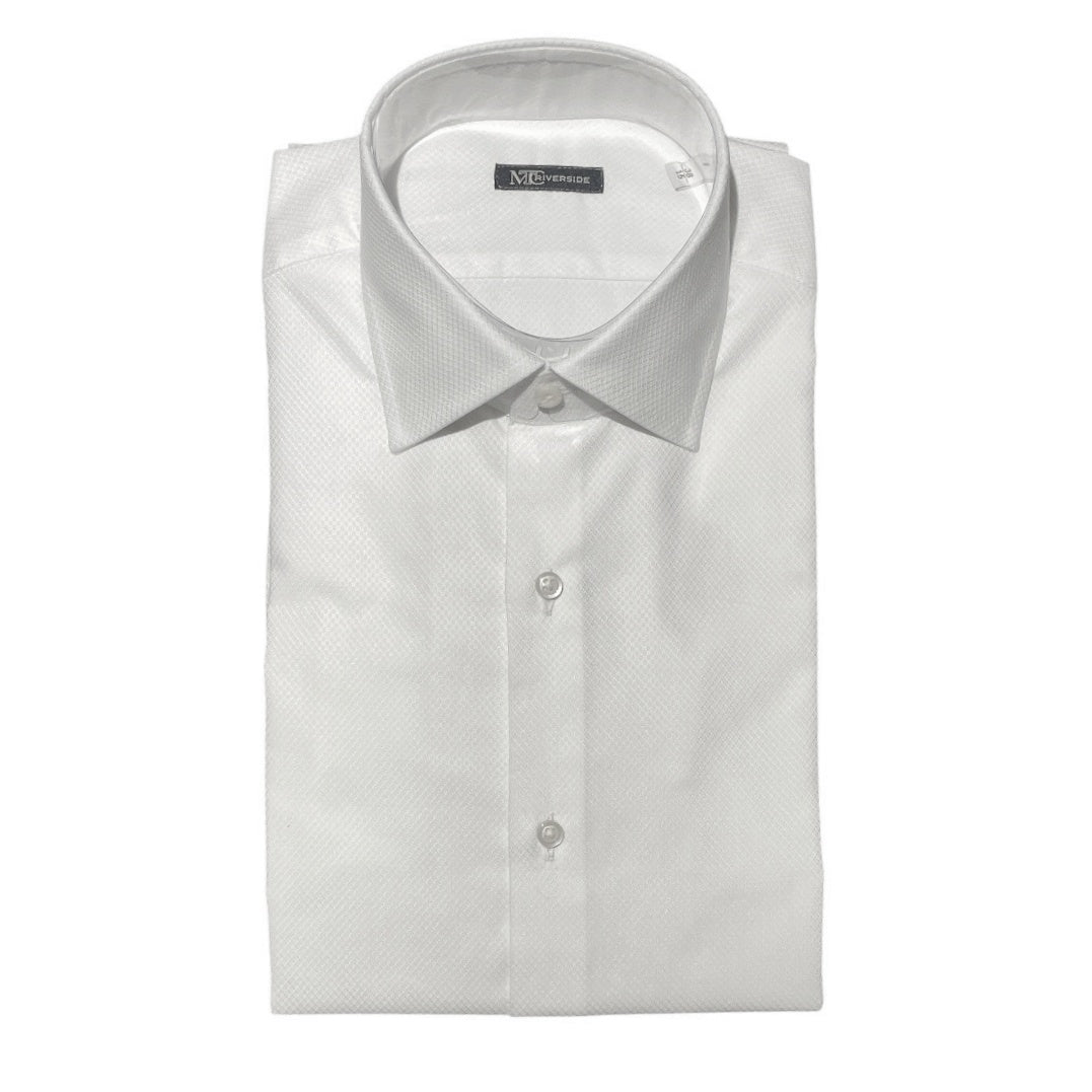 Camicia uomo italian fit tessuto operato R400-B320 - V&V