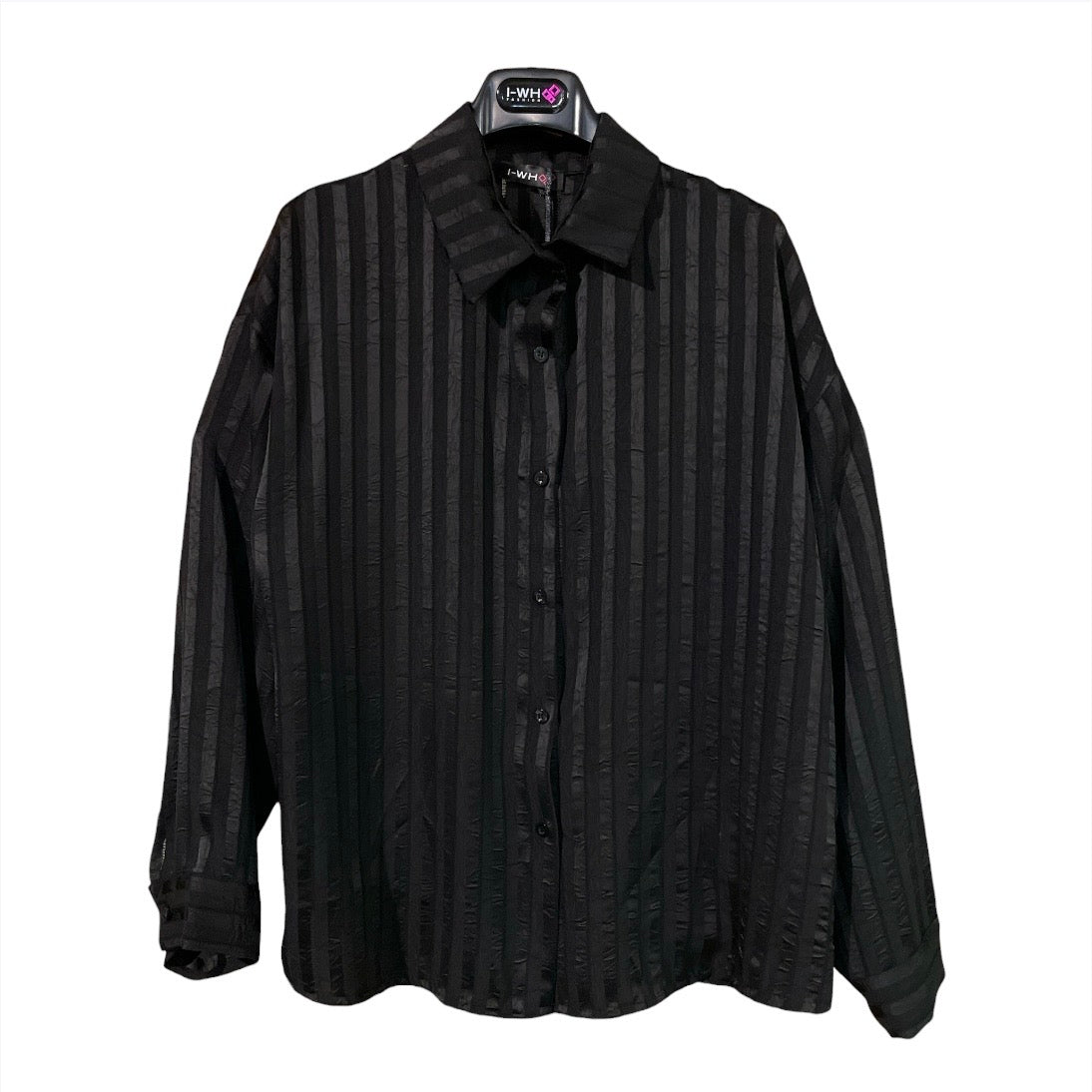 Camicia donna motivo gessato tono su tono 25533