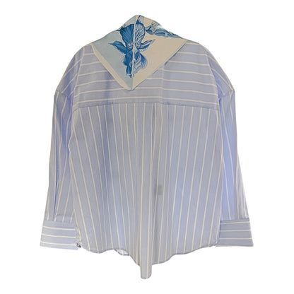 Camiciai oversize con foulard 25008 - FRANZESE