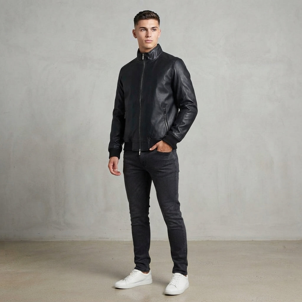 Giubbino uomo bomber ecopelle MK24005 - MARKUP