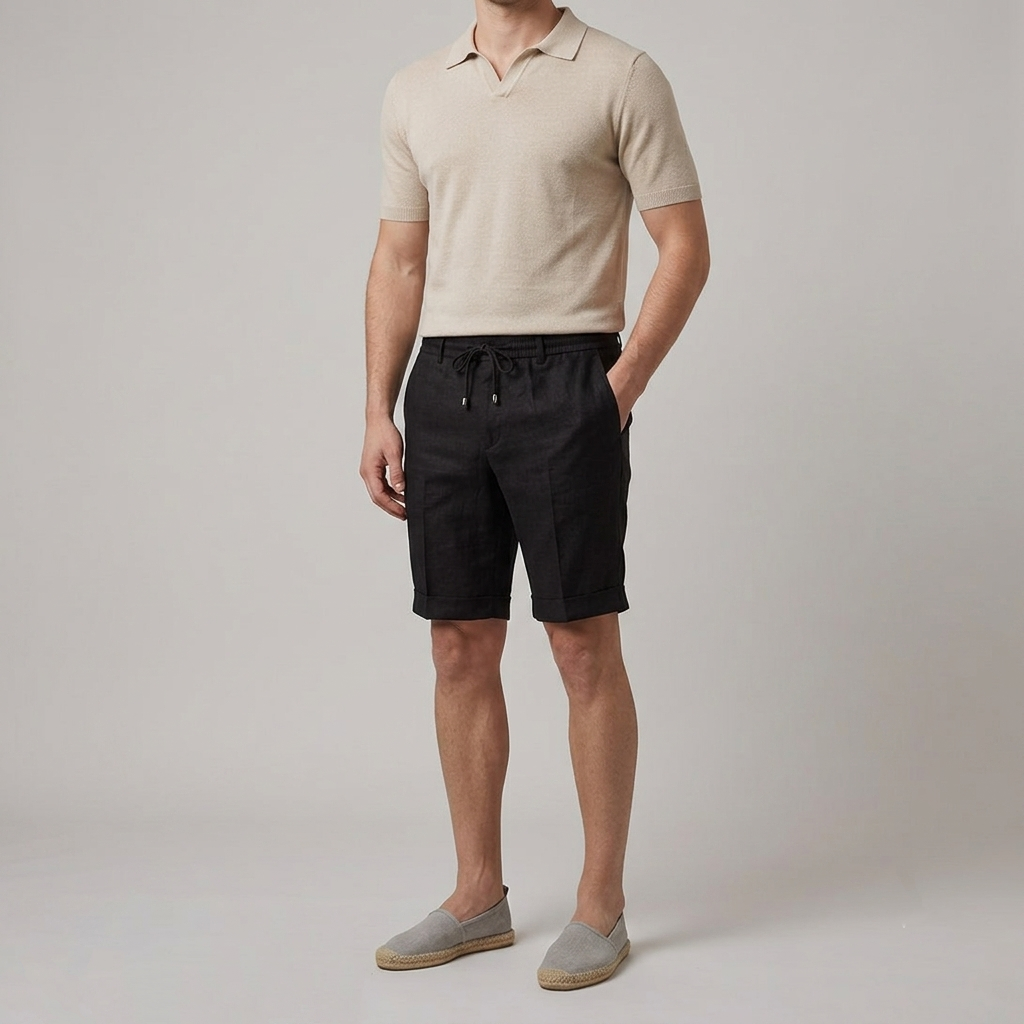 Bermuda uomo puro lino TENERIFE26 - L'UOMO SARTORIALE