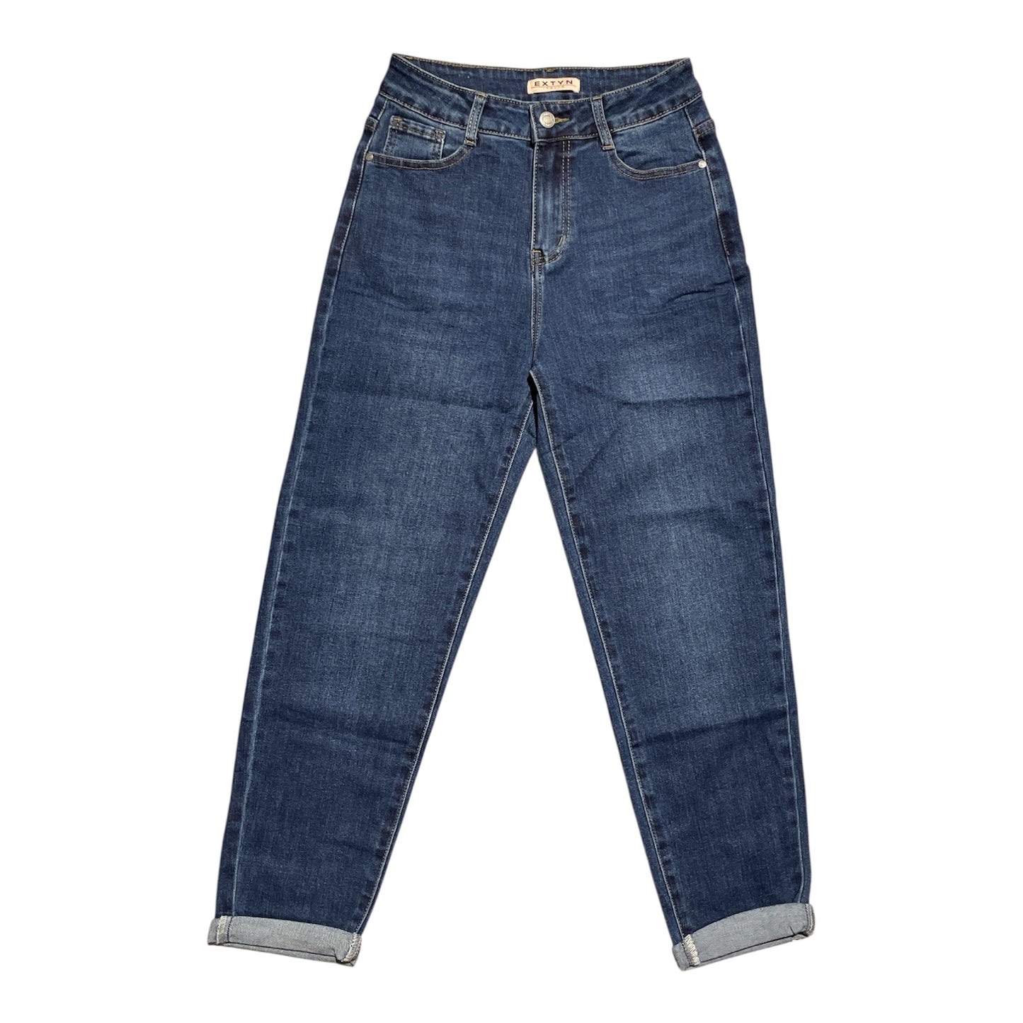 Jeans donna boyfriend fit lavaggio scuro 38D137 - EXTYN