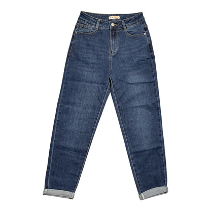 Jeans donna boyfriend fit lavaggio scuro 38D137 - EXTYN