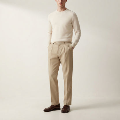 Pantalone regular fit con pences STAR - L'UOMO SARTORIALE