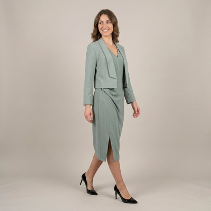 Vestito longuette drappeggio 007 - MAYA