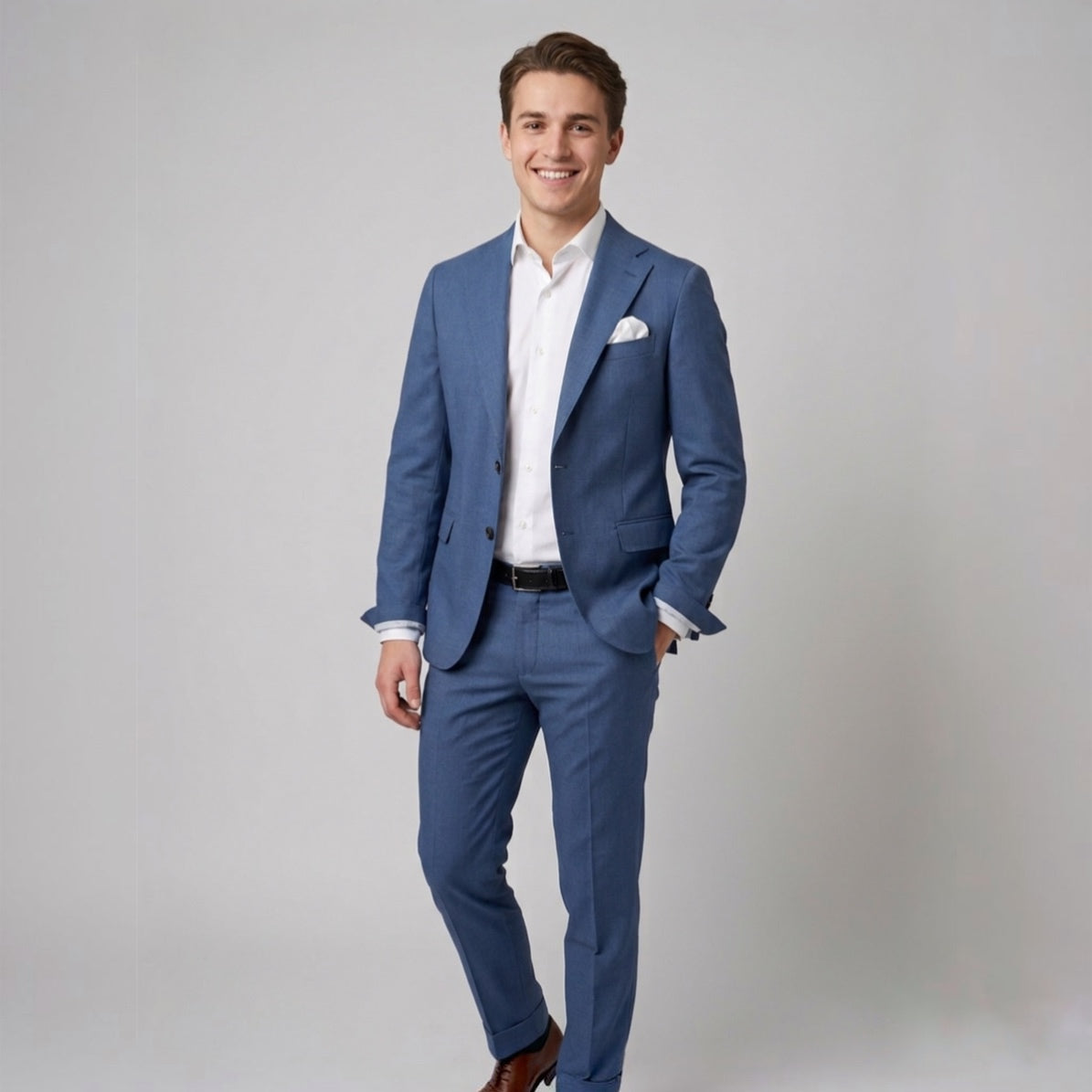 Abito uomo in cotone grisaglia DE FILIPPO - L'UOMO SARTORIALE