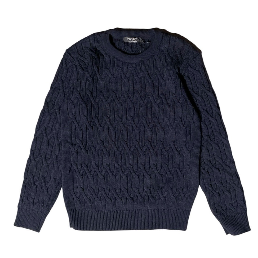 Maglia uomo motivo trecce PJ2665 - PROJECT