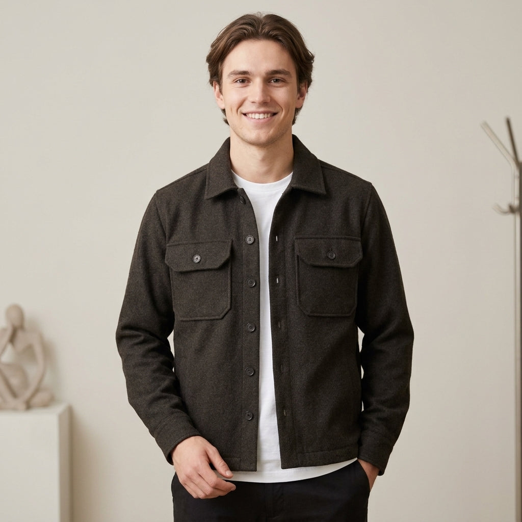 Giacca uomo overshirt mano lana UR9130006 - URBAN RING