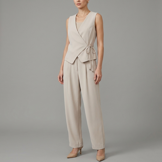 Coordinato con gilet incrocio 3484 - FRANZESE