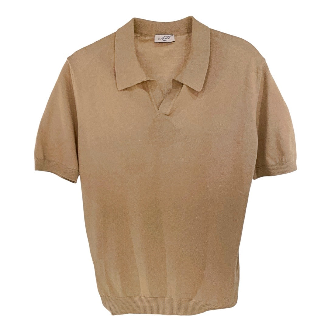 Polo uomo senza bottoni in filo di cotone extra-fine MA8352